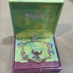 Disney Stitch Silver Plated Bracelet